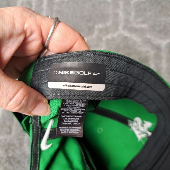 Nike Green Golf Cap ADULT SIZE OSFM sa the tradition strapback windproof hat nwt - Picture 7 of 9